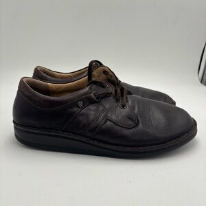 Finn Comfort Men's 45 Brown Leather Vaasa Shoes Loafers